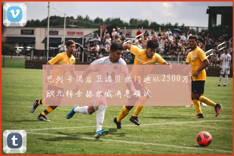 巴列卡诺后卫诺贝尔门迪以2500万欧元转会赫尔城消息确认